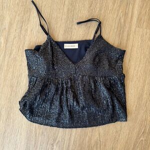 Lucky brand navy sequin tank
